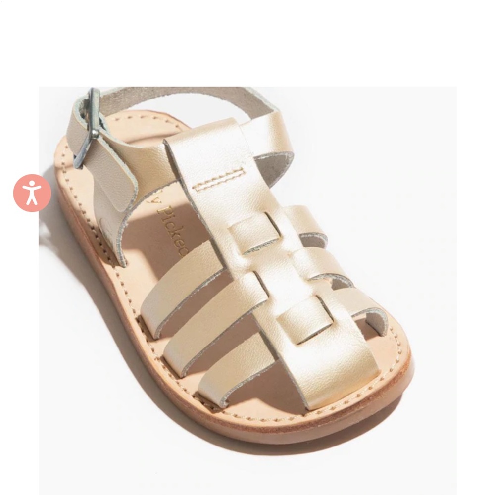 Freshly picked platinum Bixby sandals